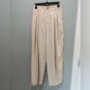 Banana Republic Size 0, NWT Linen Blend wide-leg Trousers